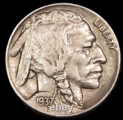 1937 D 5c Buffalo Nikel DDO Variety SVN638