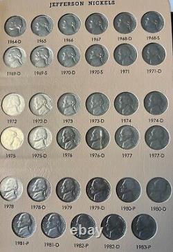 1938-2000 Jefferson Nickels, Full Set 140 Coins In Dansco Album, High Grade Coin