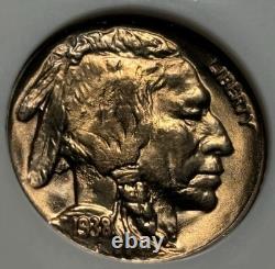 1938-D Buffalo Nickel NGC MS66 CAC? Fatty Holder Perfect Hologram