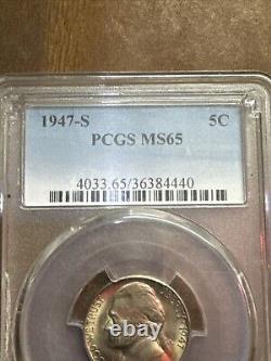 1947-S PCGS MS65 5C US Nickel