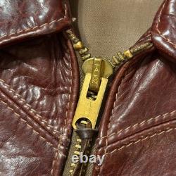 1970's Oshwahkon Bison Leather Jacket Burgandy XS 1970's Oshwahkon Bison Leather Jacket Burgandy XS