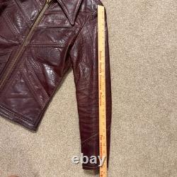 1970's Oshwahkon Bison Leather Jacket Burgandy XS 1970's Oshwahkon Bison Leather Jacket Burgandy XS