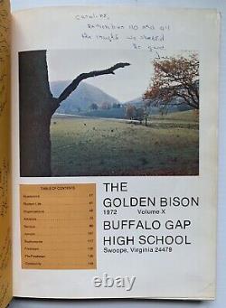 1972 Buffalo Gap High School Yearbook, The Golden Bison, Swoope, Va