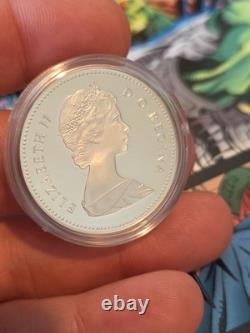 1982 Canada Proof Silver Dollar Regina Centennial Bison Skull Beauty