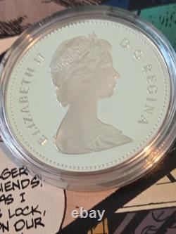 1982 Canada Proof Silver Dollar Regina Centennial Bison Skull Beauty