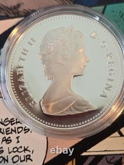 1982 Canada Proof Silver Dollar Regina Centennial Bison Skull Beauty