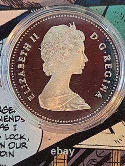 1982 Canada Proof Silver Dollar Regina Centennial Bison Skull Beauty