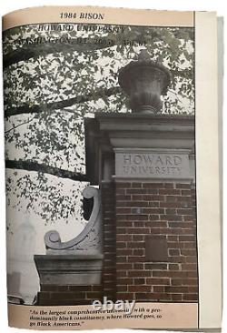 1984 Howard University Yearbook, The Bison, Washington, DC