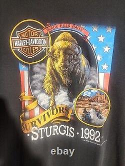 1992 Buffalo Survivor, BH Rally, Sturgis, Harley-Davidson Motorcycles T-Shirt