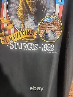 1992 Buffalo Survivor, BH Rally, Sturgis, Harley-Davidson Motorcycles T-Shirt