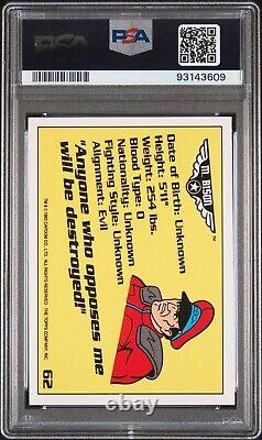 1993 Topps Street Fighter II #62 M. Bison PSA 10 GEM MINT