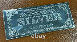 1994 $500 Bison Buffalo Silver Cert Themed 8 oz. 999 Silver Bar Washington Mint