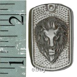 2.5 Troy Ounce. 999 Fine Silver Hand Poured Bison Bullion Premium Bar Lion Head