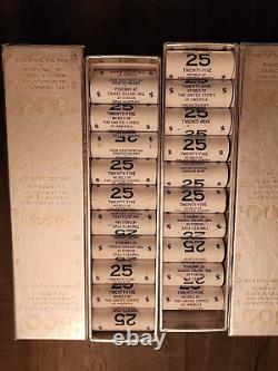(2) 500 2005 P & D Bison Nickel Uncirculated Rolls World Reserve Mon. Exchange