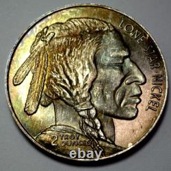 2 Oz 999 Silver Round Indian Head Buffalo Bison Vintage Dallas Specialty Mint