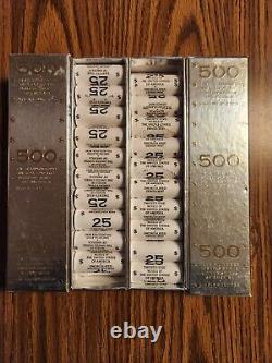 2 boxes 500 uncirculated 2005 bison nickels P & D- 40 rolls of 25 coins