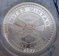 2 oz. 2023 MINT CLUB #2 BISON & INDIAN Limited rounds. 999 fine silver