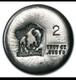 2 oz Hand Poured Silver Round Bison Bullion 999 Fine Silver- Hard To Find