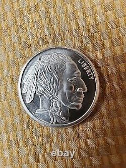 20-1 Troy Oz. 999 Silver Round Liberty Indian Head Buffalo Bison Bullion Coin