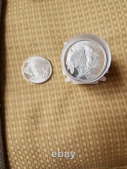 20-1 Troy Oz. 999 Silver Round Liberty Indian Head Buffalo Bison Bullion Coin