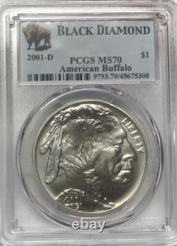 2001 BUFFALO Silver Dollar $1 PCGS MS70? FLAWLESS QUALITY