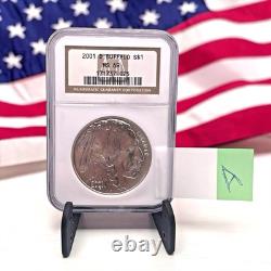 2001-D $1 American Buffalo Commemorative Silver Dollar NGC MS 69 (A)