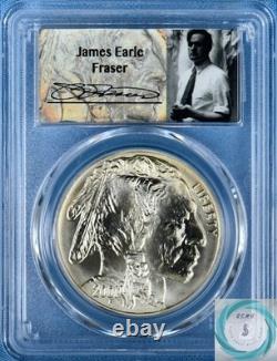 2001-D American Buffalo Commemorative Silver Dollar PCGS MS70 JEF Wet Sig Lbl