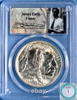 2001-D American Buffalo Commemorative Silver Dollar PCGS MS70 JEF Wet Sig Lbl
