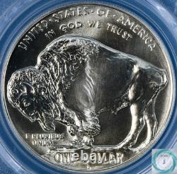 2001-D American Buffalo Commemorative Silver Dollar PCGS MS70 JEF Wet Sig Lbl