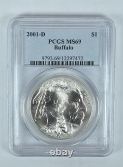 2001-D Buffalo Commemorative Dollar MS69 PCGS Blue Label