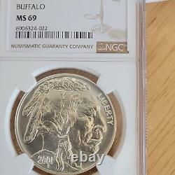 2001-D Buffalo Silver Dollar MS69 NGC