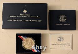 2001 P American Buffalo Commemorative Coin UNCIRCULATED Silver Dollar with COA