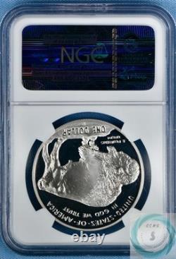 2001-P American Buffalo Commemorative Silver Dollar NGC PF 69 ULTRA CAMEO
