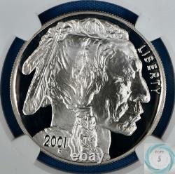 2001-P American Buffalo Commemorative Silver Dollar NGC PF 69 ULTRA CAMEO