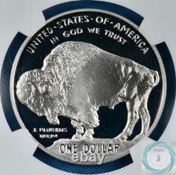 2001-P American Buffalo Commemorative Silver Dollar NGC PF 69 ULTRA CAMEO