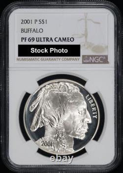 2001-P Buffalo Silver Dollar Commemorative NGC PF-69 Ultra Cameo