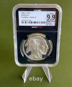 2001-P Buffalo Silver Dollar Commemorative NGCX 9.9 (PF 69) Ultra Cameo VaultBox