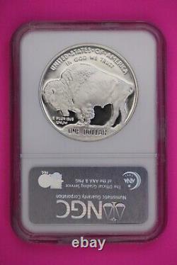 2001 P PF 69 Buffalo Commemorative Silver Dollar NGC Graded Authentic Slab 77