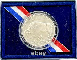 2001 Smithsonian American Buffalo Silver Commemorative $1 Uncirculated With Box
