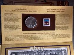 2001 The American Buffalo Complete Coin & Currency Set 121925 65ek