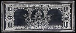 2002 $10 United States Bison 1 oz Silver Note Bar in Box