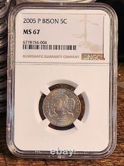 2004 P Jefferson 5c, BISON, NGC Certified MS 67, 006