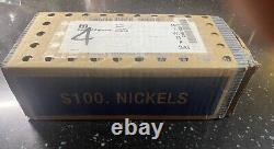 2005 BISON BUFFALO Nickel 50 Roll Original Sealed Bank Box Earliest Date 2/22/05