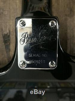 2005 Burns Bison Bass In Black Finish With Hiscox Hardshell Case