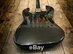 2005 Burns Bison Bass In Black Finish With Hiscox Hardshell Case