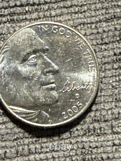 2005-D 5c SPEARED BISON TWO HORN, WOUNDED Nickel #005