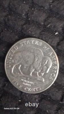 2005 D Buffalo nickel with mint defects