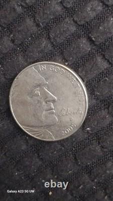 2005 D Buffalo nickel with mint defects