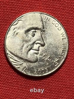 2005-D Jefferson Bison Diferent Errors In Mint Cello Mint Mark On Rim