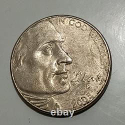2005-D Jefferson Nickel 5C Bison Reverse Westward Journey Circulated Uncertified
